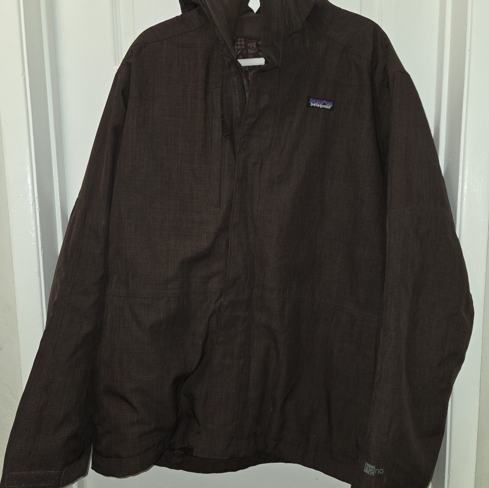 Patagonia Brown Snowboarding Jacket H2No